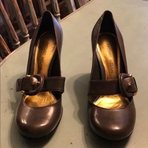 Antonio melani dark grey heels.